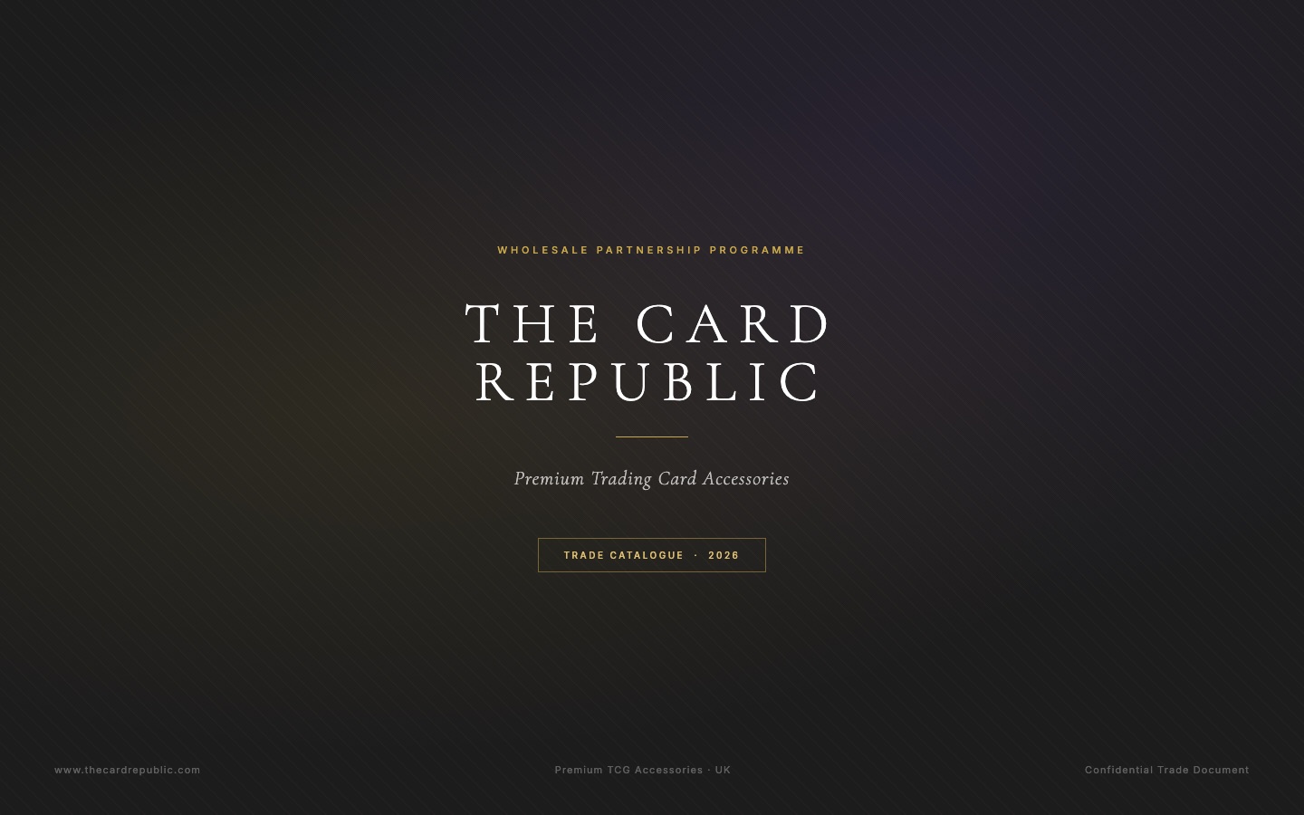 The Card Republic — premium wholesale trade catalogue